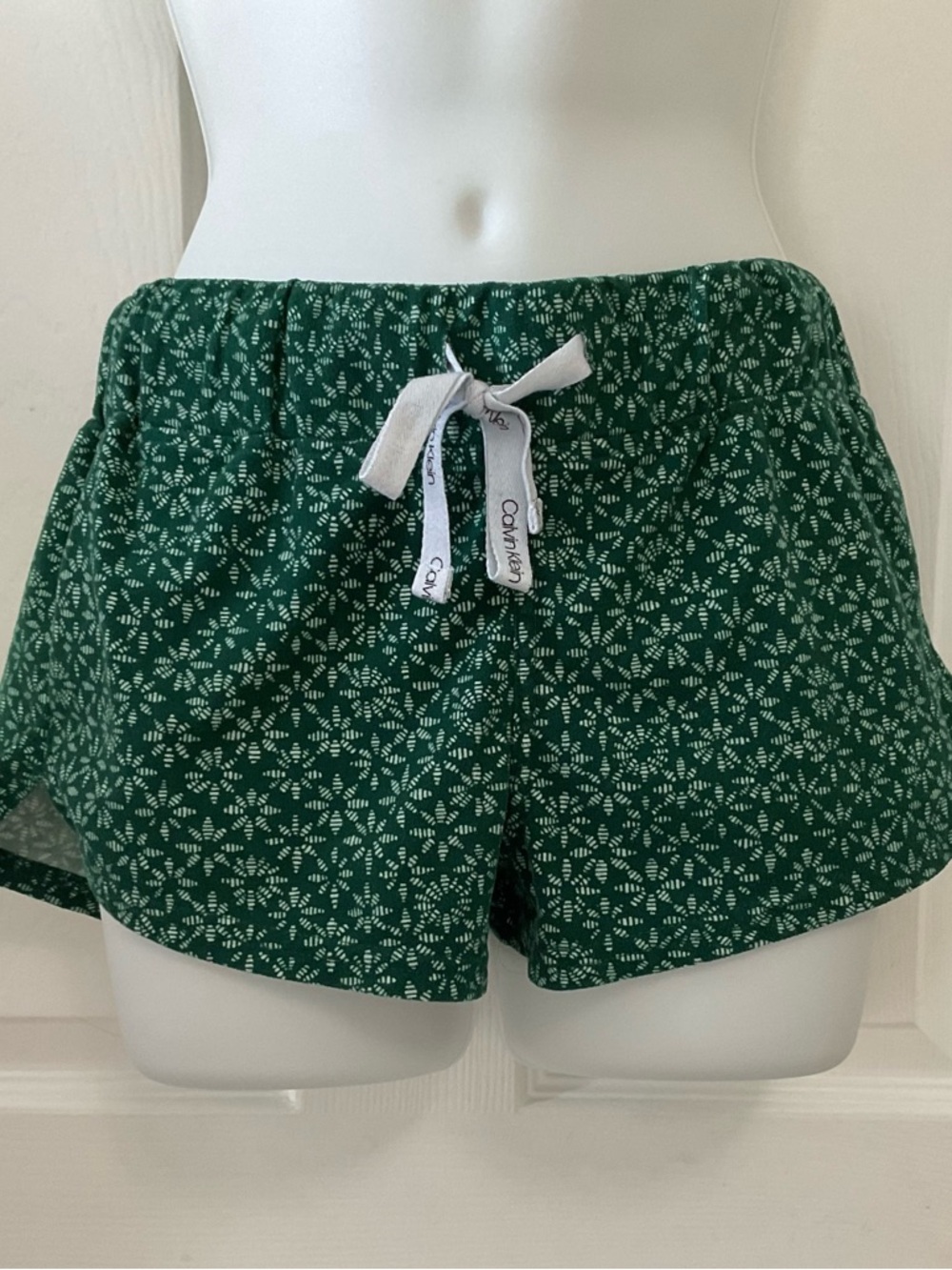 Calvin Klein Green Mini Lounging Shorts